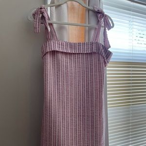 Princess Polly Red and White Striped Dress